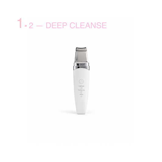 Ultrasonic Skin Scrubber — Deep-Clean Spatula for Pores & Blackheads | Rechargeable
