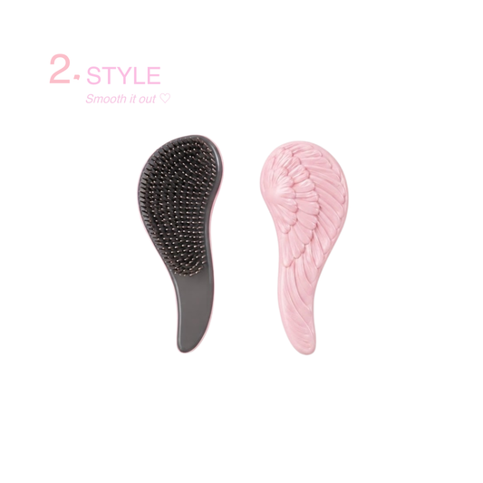 Detangling Hair Brush — Wet & Dry, Flexible Bristles
